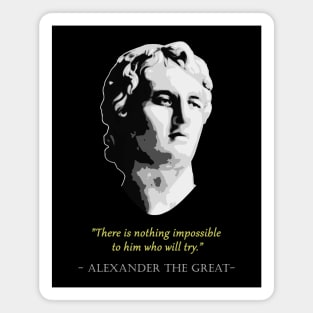 Alexander the great Quote Magnet